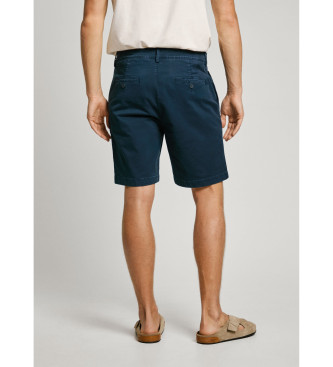 Pepe Jeans Navy stretch twill fabric chino shorts