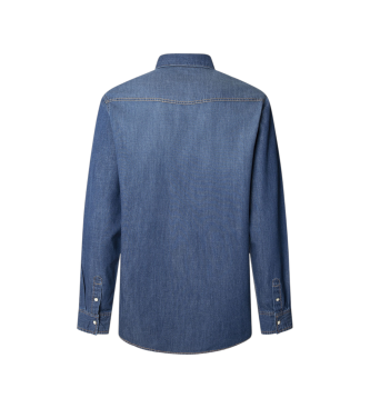 Pepe Jeans Camicia blu classica
