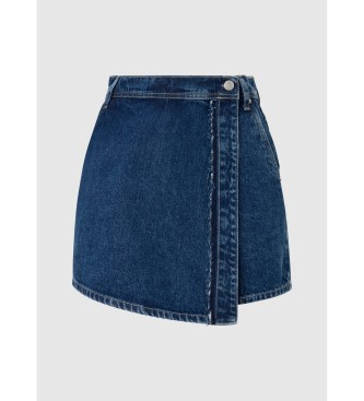 Pepe Jeans Jupe ocanique bleue