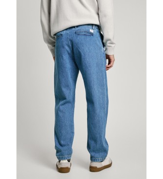 Pepe Jeans Cal�as de ganga Relaxed Chino Stripe azul
