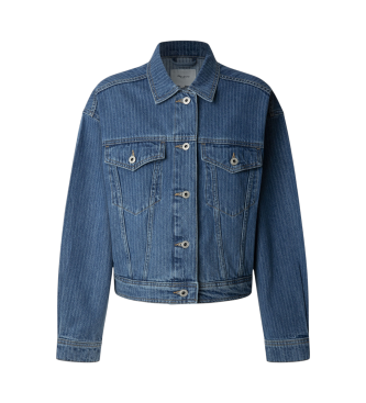 Pepe Jeans Giacca in tessuto denim rigido blu