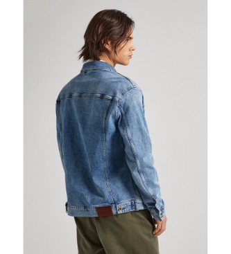 Pepe Jeans Navy Sproščena džins jakna