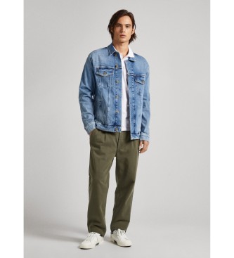 Pepe Jeans Navy Sproščena džins jakna