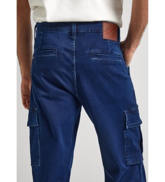 Pepe Jeans Džins hlače Relaxed Cargo navy