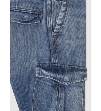 Pepe Jeans Cargo kratke hlače Sproščena modra