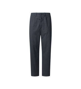Pepe Jeans Navy Relaxed Loose Chino Trousers