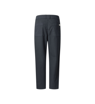 Pepe Jeans Navy Relaxed Loose Chino Trousers