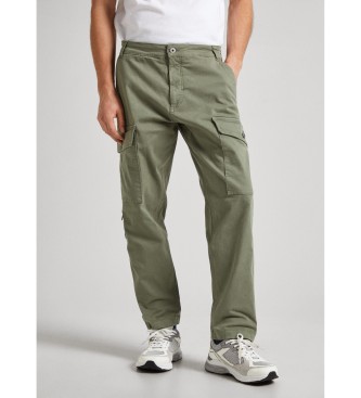 Pepe Jeans Relaxed Multi Pockets Trousers green