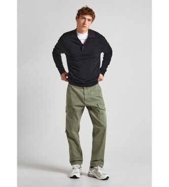 Pepe Jeans Relaxed Multi Pockets Trousers green