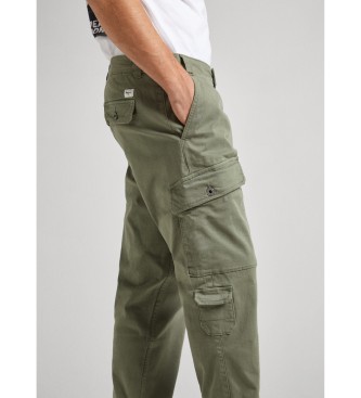 Pepe Jeans Relaxed Multi Pockets Trousers green