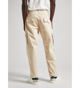 Pepe Jeans Pantalon dcontract  poches multiples beige