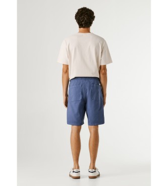 Pepe Jeans Pantaloncini comodi in popeline blu navy, modello slip-on.
