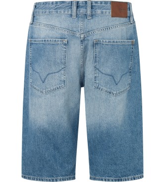 Pepe Jeans Sproščene bermuda hlače modre barve