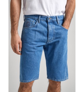 Pepe Jeans Niebieskie szorty o luźnym kroju