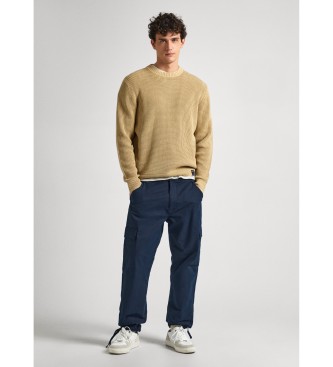 Pepe Jeans Relaxed Straight Cargo Trousers navy