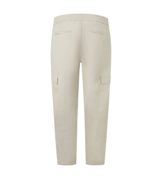 Pepe Jeans Cargo hlače Relaxed Straight beige