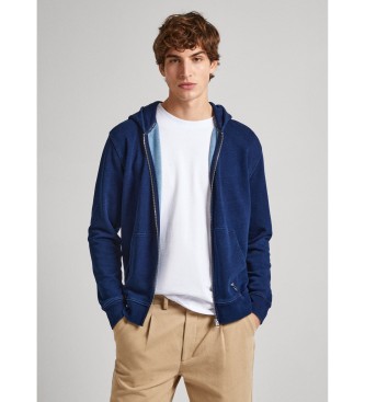 Pepe Jeans Sweatshirt Royle Zip azul-marinho