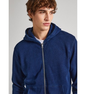 Pepe Jeans Sweatshirt Royle Zip azul-marinho