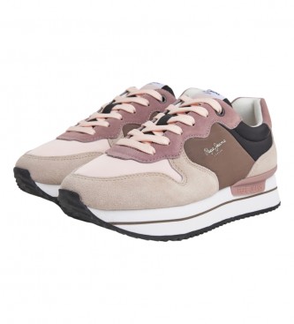 Pepe Jeans Rusper Queen Leren Sneakers zwart