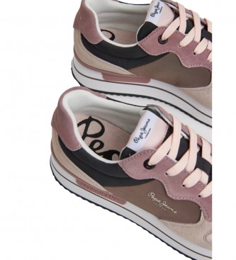 Pepe Jeans Rusper Queen Leren Sneakers zwart