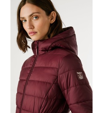 Pepe Jeans Sally Coat kort r�dbrun