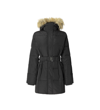 Pepe Jeans Czarny płaszcz Sarah