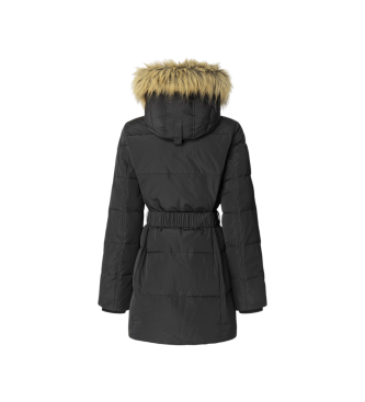Pepe Jeans Czarny płaszcz Sarah