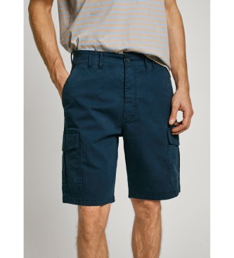 Pepe Jeans Marinefarbene Cargo-Bermuda-Shorts