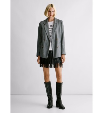 Pepe Jeans Blazer gris Sia