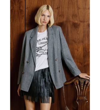 Pepe Jeans Blazer gris Sia
