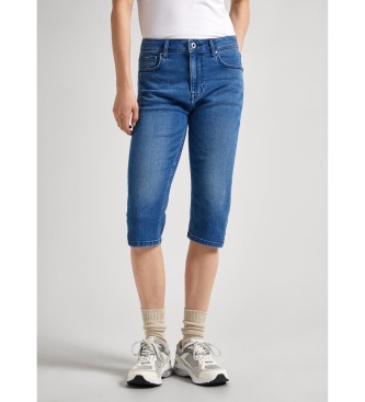 Pepe Jeans Dopasowane szorty Skinny w kolorze niebieskim