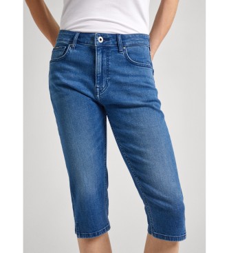 Pepe Jeans Dopasowane szorty Skinny w kolorze niebieskim