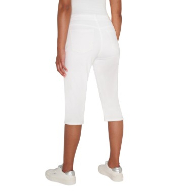 Pepe Jeans Bermudas Skinny Crop Hw branco