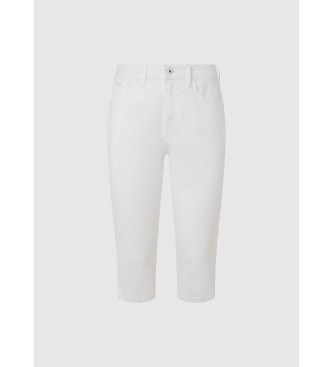 Pepe Jeans Bermudas Skinny Crop Hw branco