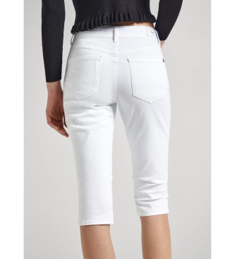 Pepe Jeans Bermuda Skinny Crop Hw hvid
