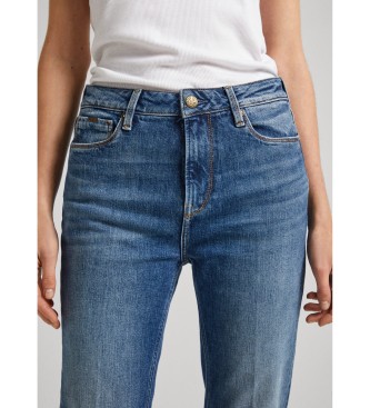 Pepe Jeans Jeans skinny blu svasati Uhw sbiaditi