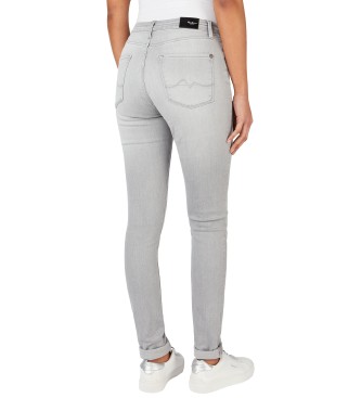 Pepe Jeans Szare jeansy skinny