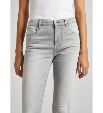 Pepe Jeans Szare jeansy skinny