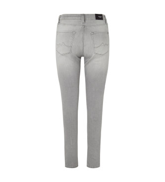 Pepe Jeans Szare jeansy skinny