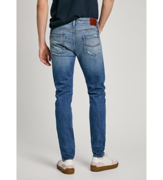 Pepe Jeans Dżinsy Skinny Ripped niebieskie