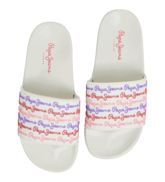 Pepe Jeans Slippers Set white