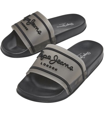 Pepe Jeans Slides slider Translcido W preto