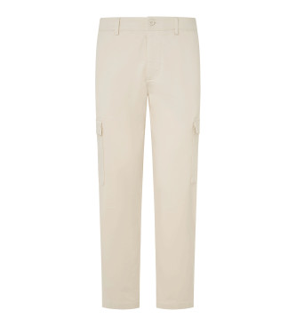 Pepe Jeans Calas cargo Slim Twill branco