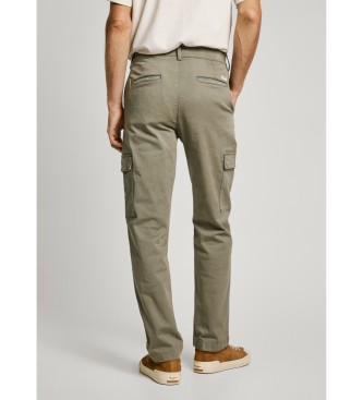 Pepe Jeans Spodnie cargo Twill zielone