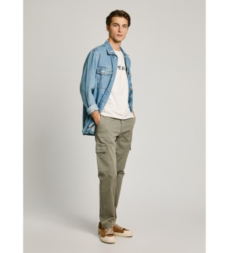 Pepe Jeans Cargo-bukser i twill, grnne