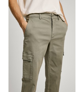 Pepe Jeans Cargo-bukser i twill, grnne