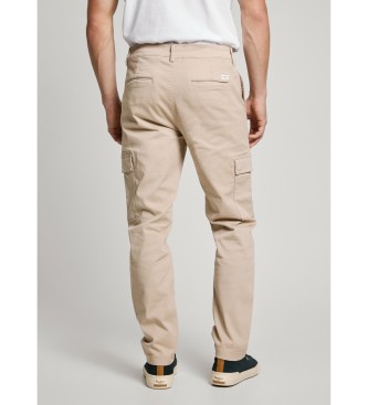 Pepe Jeans Cargo-bukser i twill, beige