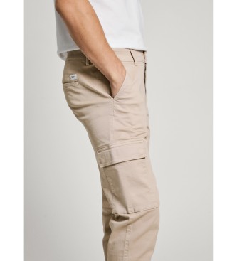 Pepe Jeans Cargo-bukser i twill, beige