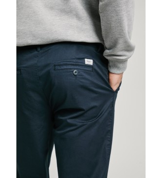 Pepe Jeans Navy cotton poplin chino trousers