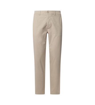 Pepe Jeans Chino-bukser i beige bomuldspoplin